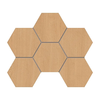 Estima Classic Wood Мозаика CW04 Hexagon Неполированный 25x28.5 / Эстима Классик Вуд Мозаика CW04 Хексагон Неполированный 25x28.5 